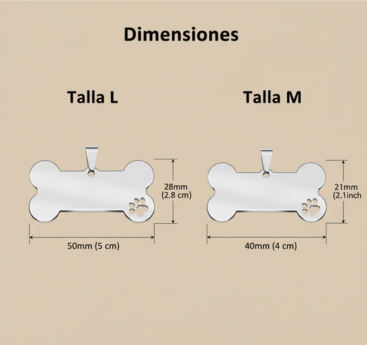 Placa Hueso con Patita