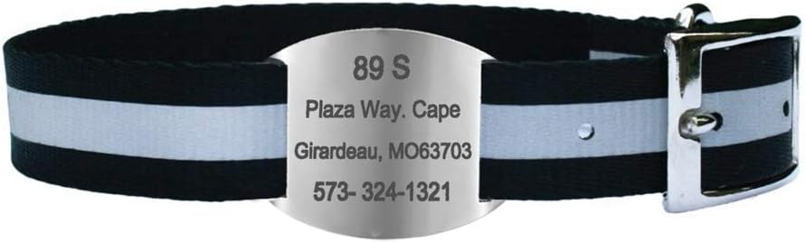 Placa Ovalada Cerrada para Collar