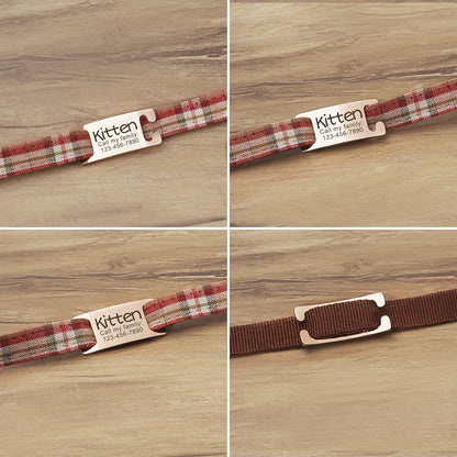 Placa Rectangular Abierta para Collar