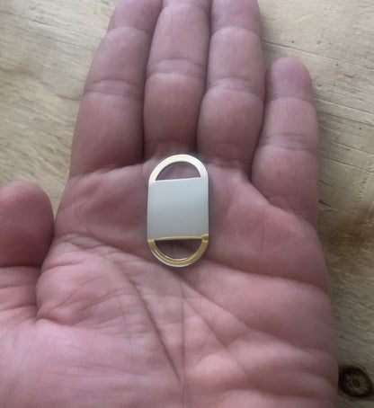 Placa Ovalada Cerrada para Collar