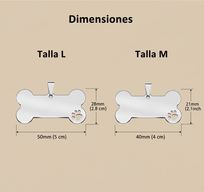 Placa Hueso con Patita