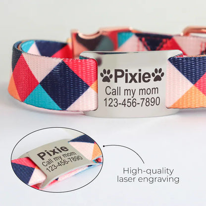 Placa Rectangular Cerrada para Collar