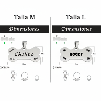 Comparación dimensiones Talla M y Talla L